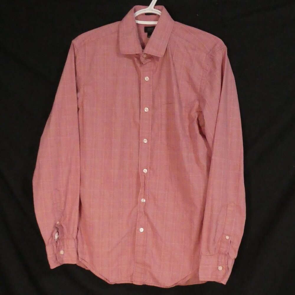 J CREW - 120s 2 Ply | medium | Long Sleeve Button-Up Shirt